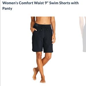 COPY - NWT Women’s Comfort Waist 9” Swim Shorts w…